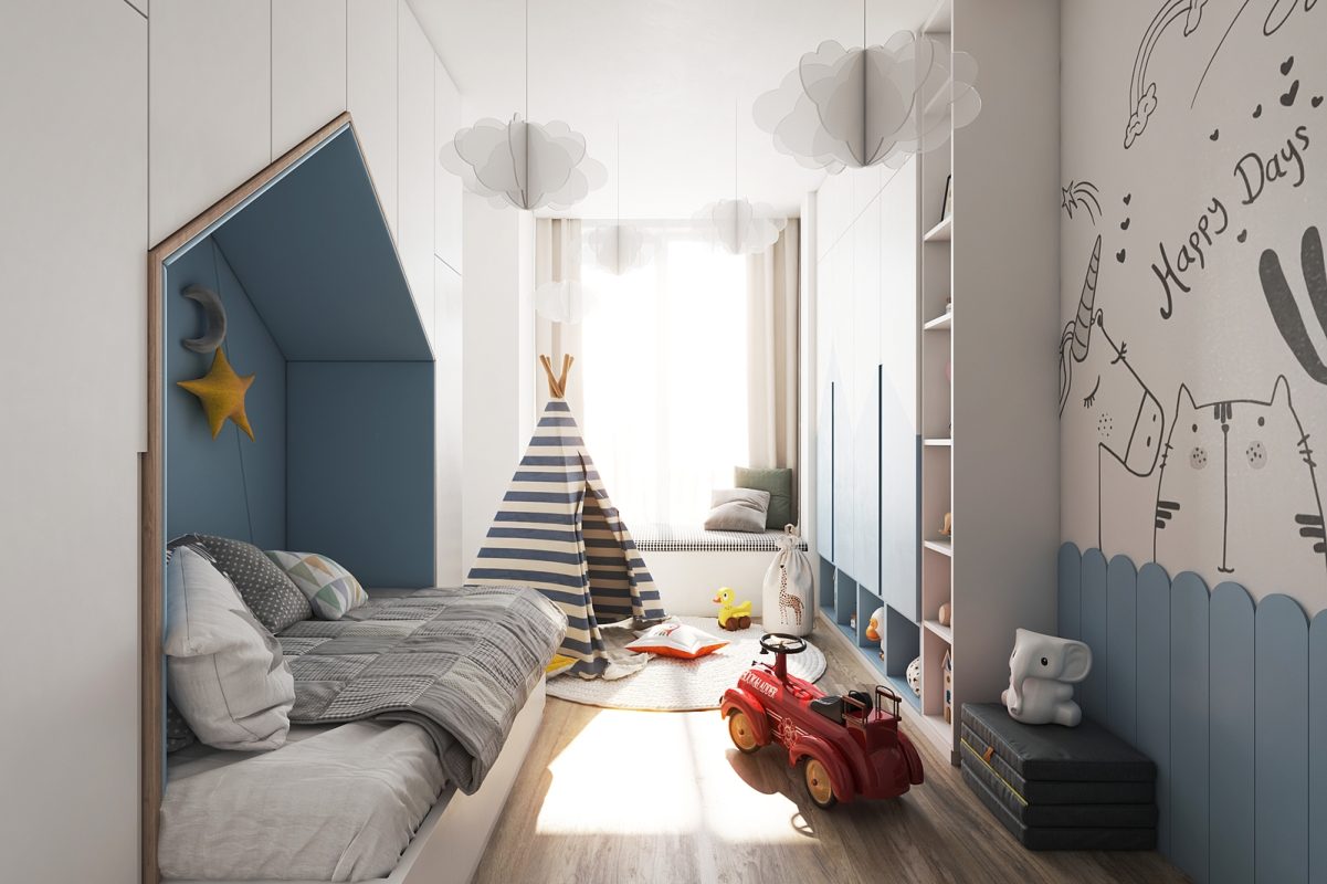 50 Mẫu Phòng Ngủ Cho Bé Trai 14 Tuổi Siêu Đẹp PN TRE EM 22